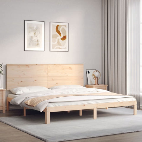 vidaXL Bed Frame without Mattress Super King Size Solid Wood Pine