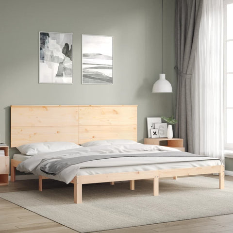vidaXL Bed Frame without Mattress 200x200 cm Solid Wood Pine
