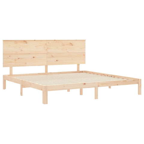 vidaXL Bed Frame without Mattress 200x200 cm Solid Wood Pine