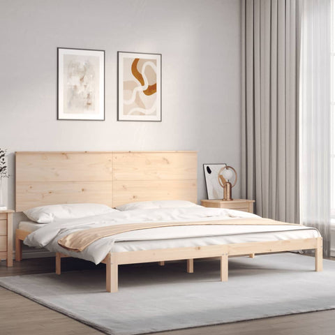 vidaXL Bed Frame without Mattress 200x200 cm Solid Wood Pine