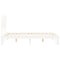 vidaXL Bed Frame without Mattress White Small Double Solid Wood Pine