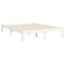 vidaXL Bed Frame without Mattress White Small Double Solid Wood Pine