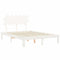 vidaXL Bed Frame without Mattress White 120x200 cm Solid Wood Pine
