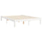 vidaXL Bed Frame without Mattress White 120x200 cm Solid Wood Pine