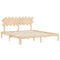 vidaXL Bed Frame without Mattress Super King Size Solid Wood Pine