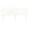 vidaXL Bed Frame without Mattress White Super King Size Solid Wood Pine