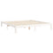 vidaXL Bed Frame without Mattress White Super King Size Solid Wood Pine