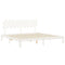 vidaXL Bed Frame without Mattress White 200x200 cm Solid Wood Pine