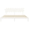 vidaXL Bed Frame without Mattress White 200x200 cm Solid Wood Pine