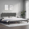 vidaXL Bed Frame without Mattress Grey 200x200 cm Solid Wood Pine