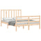 vidaXL Bed Frame without Mattress 140x200 cm Solid Wood Pine