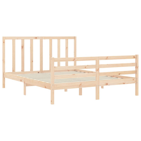 vidaXL Bed Frame without Mattress 160x200 cm Solid Wood Pine