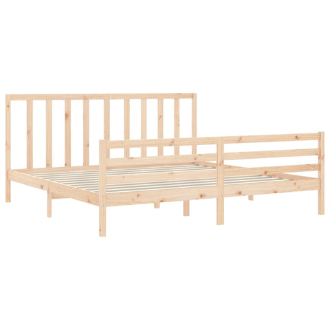 vidaXL Bed Frame without Mattress 200x200 cm Solid Wood Pine