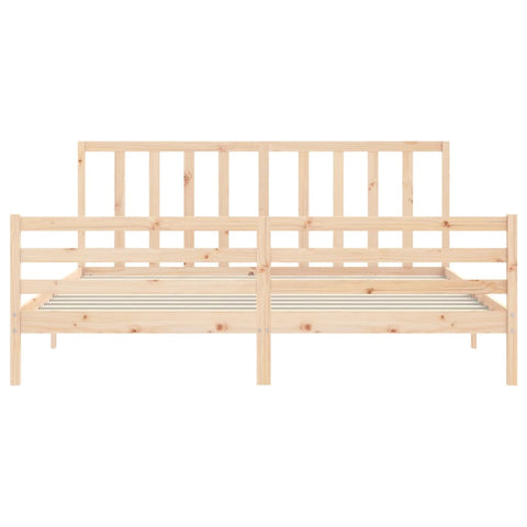 vidaXL Bed Frame without Mattress 200x200 cm Solid Wood Pine