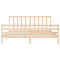 vidaXL Bed Frame without Mattress 200x200 cm Solid Wood Pine
