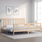 vidaXL Bed Frame without Mattress 200x200 cm Solid Wood Pine