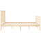 vidaXL Bed Frame without Mattress Small Double Solid Wood Pine