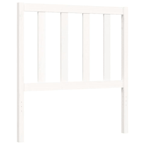 vidaXL Bed Frame without Mattress White 100x200 cm Solid Wood Pine