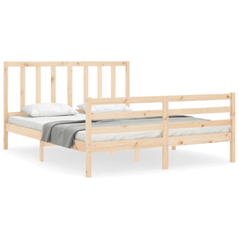vidaXL Bed Frame without Mattress 160x200 cm Solid Wood Pine