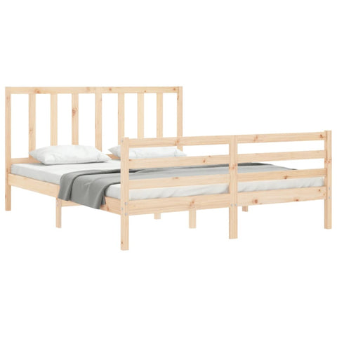 vidaXL Bed Frame without Mattress 160x200 cm Solid Wood Pine