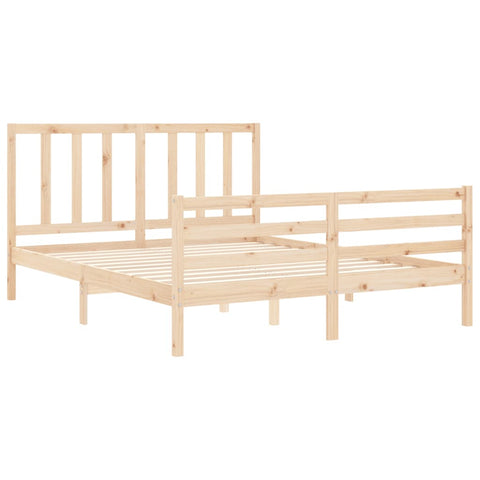vidaXL Bed Frame without Mattress 160x200 cm Solid Wood Pine