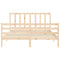 vidaXL Bed Frame without Mattress 160x200 cm Solid Wood Pine