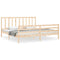 vidaXL Bed Frame without Mattress 200x200 cm Solid Wood Pine