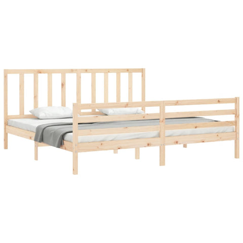 vidaXL Bed Frame without Mattress 200x200 cm Solid Wood Pine