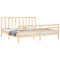 vidaXL Bed Frame without Mattress 200x200 cm Solid Wood Pine