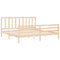 vidaXL Bed Frame without Mattress 200x200 cm Solid Wood Pine