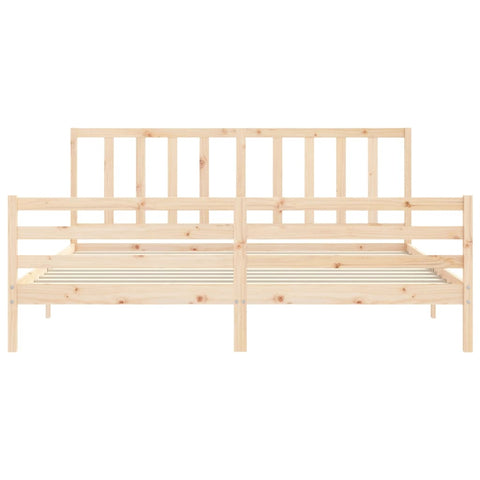 vidaXL Bed Frame without Mattress 200x200 cm Solid Wood Pine