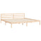 vidaXL Bed Frame without Mattress 200x200 cm Solid Wood Pine