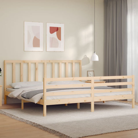 vidaXL Bed Frame without Mattress 200x200 cm Solid Wood Pine