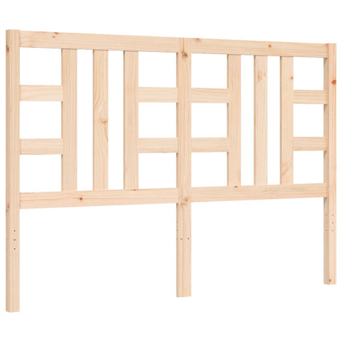 vidaXL Bed Frame without Mattress Double Solid Wood Pine