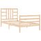 vidaXL Bed Frame without Mattress 100x200 cm Solid Wood Pine