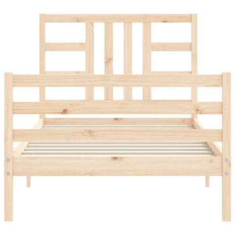 vidaXL Bed Frame without Mattress 100x200 cm Solid Wood Pine