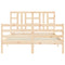 vidaXL Bed Frame without Mattress 160x200 cm Solid Wood