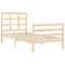 vidaXL Bed Frame without Mattress Single Solid Wood