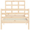 vidaXL Bed Frame without Mattress Single Solid Wood