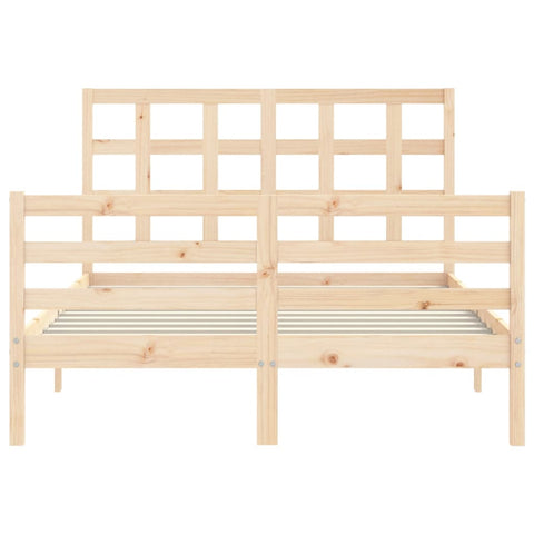 vidaXL Bed Frame without Mattress Double Solid Wood