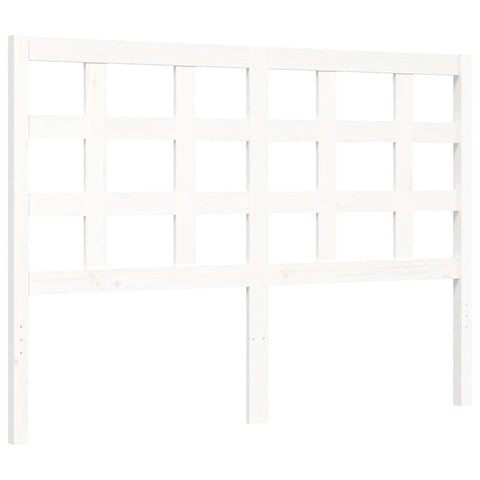 vidaXL Bed Frame without Mattress White 140x190 cm Solid Wood