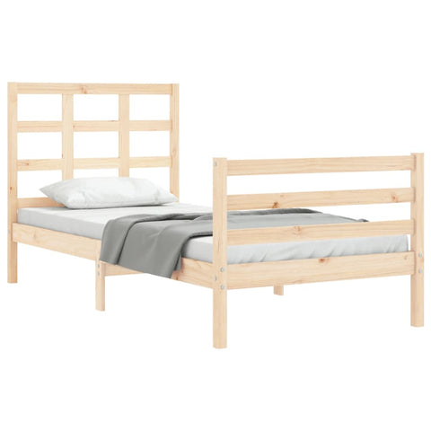 vidaXL Bed Frame without Mattress 100x200 cm Solid Wood