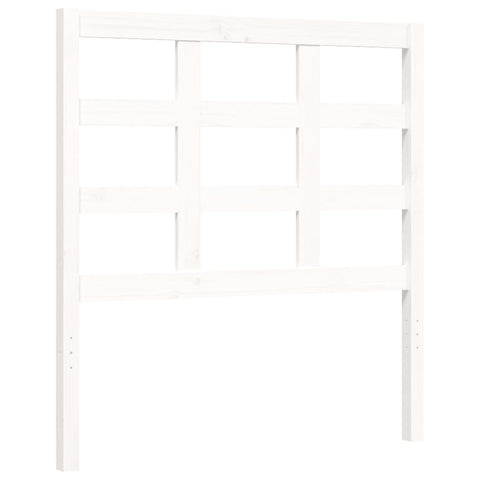 vidaXL Bed Frame without Mattress White 100x200 cm Solid Wood