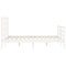 vidaXL Bed Frame without Mattress White 140x200 cm Solid Wood