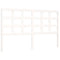 vidaXL Bed Frame without Mattress White King Size Solid Wood