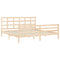 vidaXL Bed Frame without Mattress 200x200 cm Solid Wood
