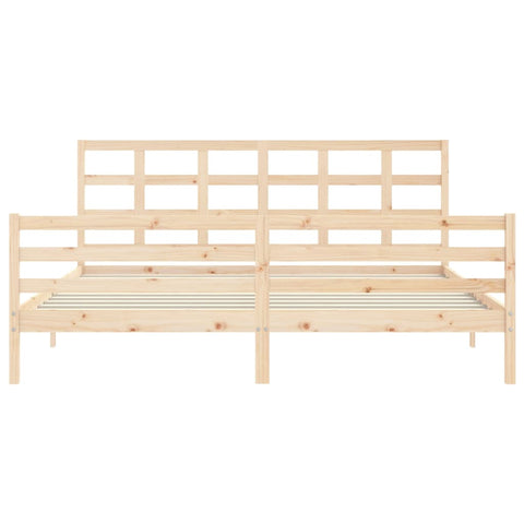 vidaXL Bed Frame without Mattress 200x200 cm Solid Wood