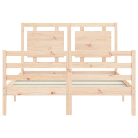 vidaXL Bed Frame without Mattress Small Double Solid Wood
