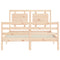 vidaXL Bed Frame without Mattress Small Double Solid Wood