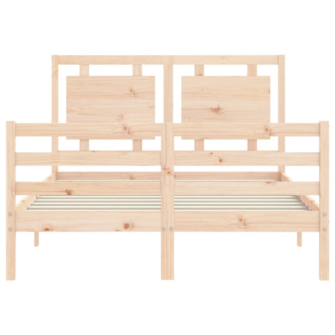 vidaXL Bed Frame without Mattress 140x190 cm Solid Wood